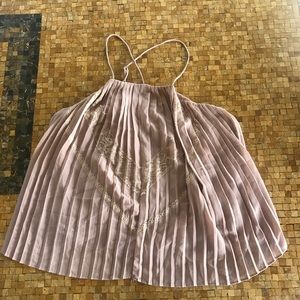 ASTR Nordstrom light pink lace going out top